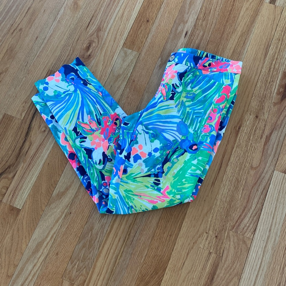 Classic Lily Print pants with straight leg